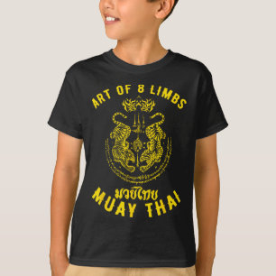 Muay Thai Mens Mma Tiger Street Fight Muay Thai Ki T-Shirt