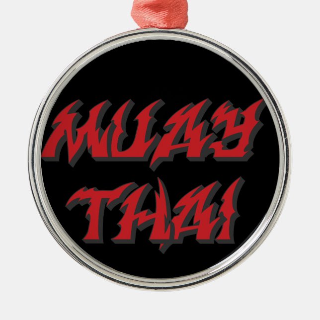 Muay Thai Metal Tree Decoration (Front)