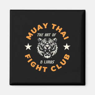 Muay Thai Mma Fight Tattoo Tiger Art Of 8 Limbs Ki Magnet