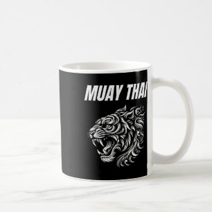 Muay Thai Mma Fight Tattoo Tiger Roar Kickboxing T Coffee Mug