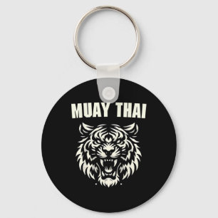 Muay Thai Mma Fight Tattoo Tiger Roar Kickboxing T Key Ring