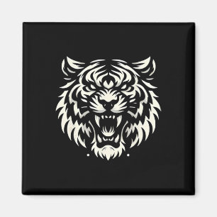 Muay Thai Mma Fight Tattoo Tiger Roar Kickboxing T Magnet