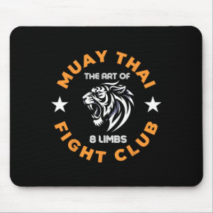 Muay Thai Mma Fight Tattoo Tiger Roar Kickboxing T Mouse Mat