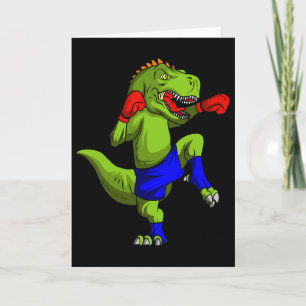 Muay Thai Mma Fighter T-rex Mixed Martial Art Comt Card