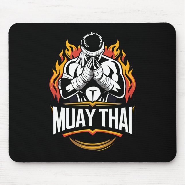 Muay Thai Mma Thai Boxing Fighter  Mouse Mat (Front)