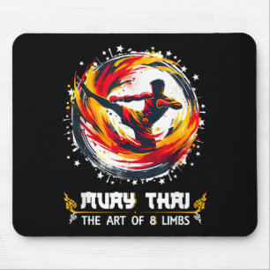 Muay Thai MMA Thai Boxing Kickboxing Art Muay Thai Mouse Mat