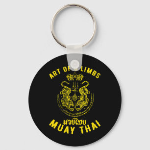 Muay Thai Mma Tiger Eight Leg Kickboxing Key Ring
