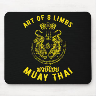 Muay Thai Mma Tiger Eight Leg Kickboxing Mouse Mat