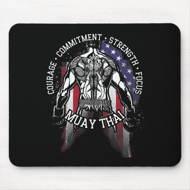 Muay Thai  Mouse Mat (Front)