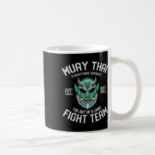 Muay Thai Oni Demon Fight Team - Nak Muay, Kickbox Coffee Mug