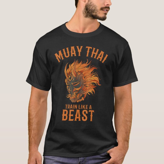 Muay Thai Oni Mask Hannya T-Shirt (Front)