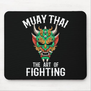 Muay Thai Oni Mask - Thai Boxing And Kickboxing Gi Mouse Mat