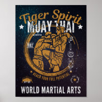 Muay Thai Poster - Tiger Spirit