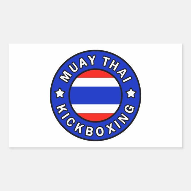 Muay Thai Rectangular Sticker (Front)