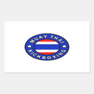 Muay Thai Rectangular Sticker