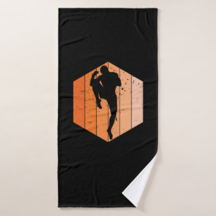 Muay Thai Retro Boxer Bath Towel