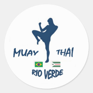 MUAY THAI RIO VERDE CLASSIC ROUND STICKER