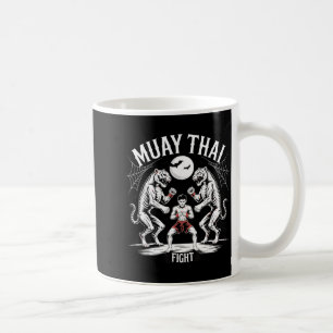 Muay Thai Sak Yant Tiger Halloween Kick Boxing MMA Coffee Mug