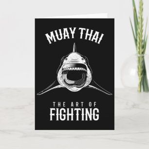 Muay Thai Shark Mma And Kickboxing Fighter Card