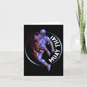 Muay Thai Skeleton Card