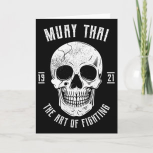 Muay Thai Skull - Thai Boxing And Kickboxing _1 Card