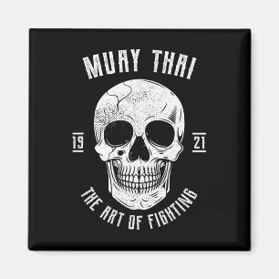 Muay Thai Skull - Thai Boxing And Kickboxing _1 Magnet