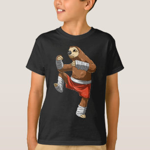 Muay Thai Sloth - Thai Boxing And Kickboxing  T-Shirt