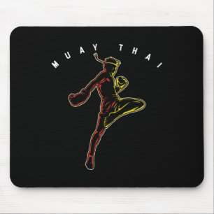 Muay Thai Sports Fighter Mma Thailand Boxing Marti Mouse Mat