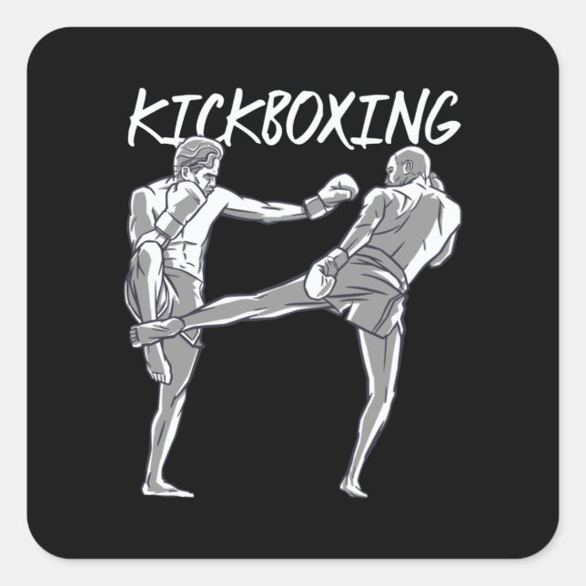 Muay Thai Square Sticker (Front)
