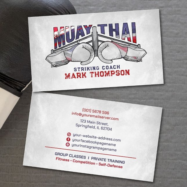 Muay Thai Striking Coach -  Business Card (Creator Uploaded)