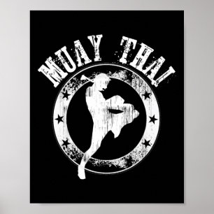 Muay Thai - Stylish Thailand Cool Mma Boxing Gear Poster