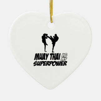Muay Thai Superpower Designs Ceramic Tree Decoration