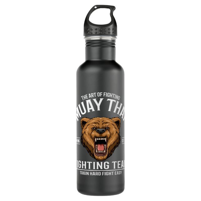 Muay Thai Thai Boxing and Kickboxing Grizzly 710 Ml Water Bottle (Front)