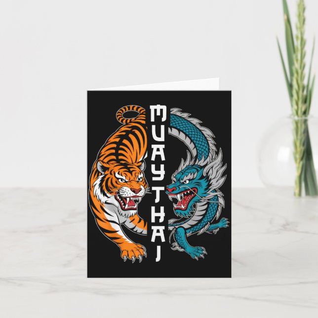 Muay Thai Thailand Boxing Muay Thai Fan Men Women  Card (Front)