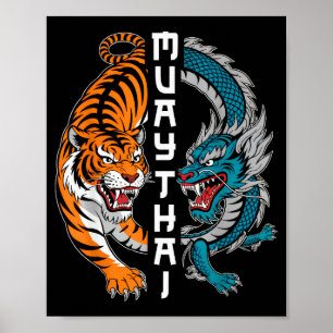 Muay Thai Thailand Boxing Muay Thai Fan Men Women  Poster