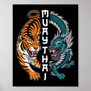 Muay Thai Thailand Boxing Muay Thai Fan Men Women Poster