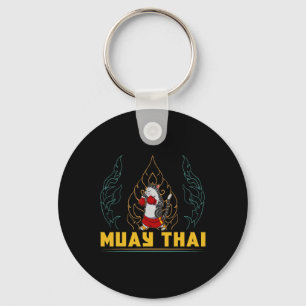Muay Thai Thailand Fist Ring Knee Fighter Techniqu Key Ring
