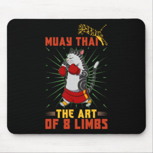 Muay Thai Thailand Fist Ring Knee Fighter Techniqu Mouse Mat