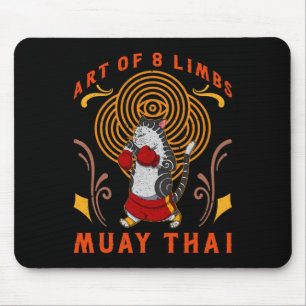 Muay Thai Thailand Fist Ring Knee Fighter Techniqu Mouse Mat