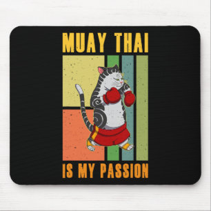 Muay Thai Thailand Fist Ring Knee Fighter Techniqu Mouse Mat