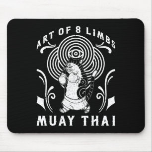 Muay Thai Thailand Fist Ring Knee Fighter Techniqu Mouse Mat