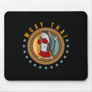Muay Thai Thailand Fist Ring Knee Fighter Techniqu Mouse Mat