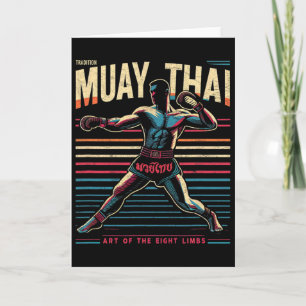 Muay Thai Thailand Kickboxing Mma Fighter Vintage Card