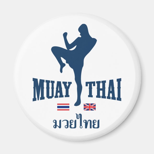 Muay Thai Thailand United Kingdom Magnet (Front)