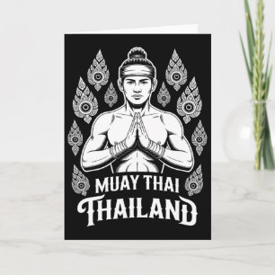 Muay Thai Thailand Vintage Tiger Fighter Training Card
