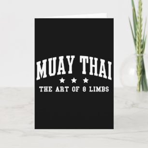 Muay Thai The Art Of 8 Limbs Muay Thai Kickboxing Card