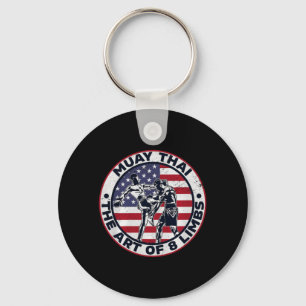 Muay Thai The Art of 8 Limbs Muay Thai Martial Key Ring