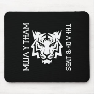 Muay Thai Tiger Art Of 8 Limbs Kickboxing Design S Mouse Mat