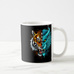 Muay Thai Tiger Dragon Fusion Art  Coffee Mug