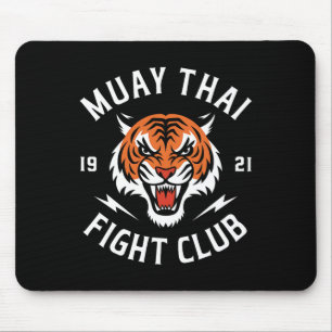 Muay Thai Tiger Fight Kickboxing Fighters Thaiboxi Mouse Mat